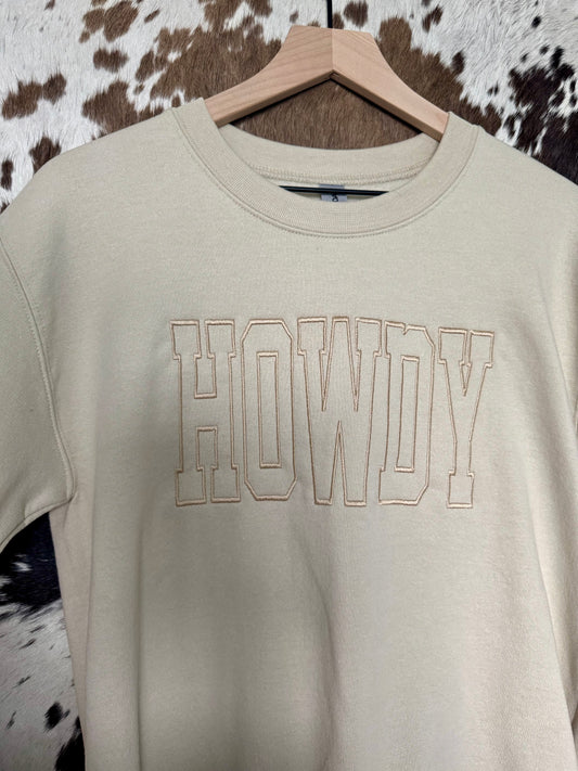 Howdy Embroidered